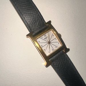 Hermes watch authentic!!! Hermes ramus 5S1.501 ss/gp TO94199 waterproof